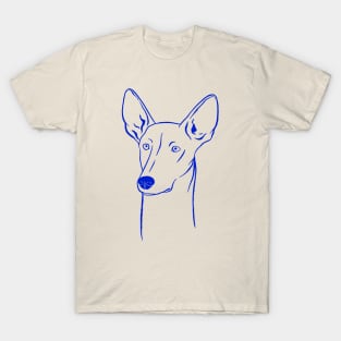 Ibizan Hound (Pale Yellow and Blue) T-Shirt